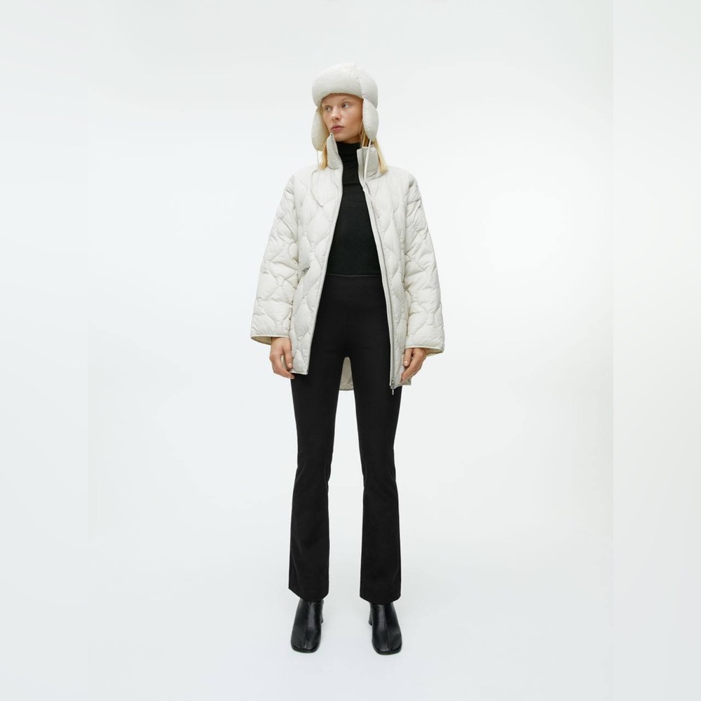 Arket cropped cotton stretch trousers